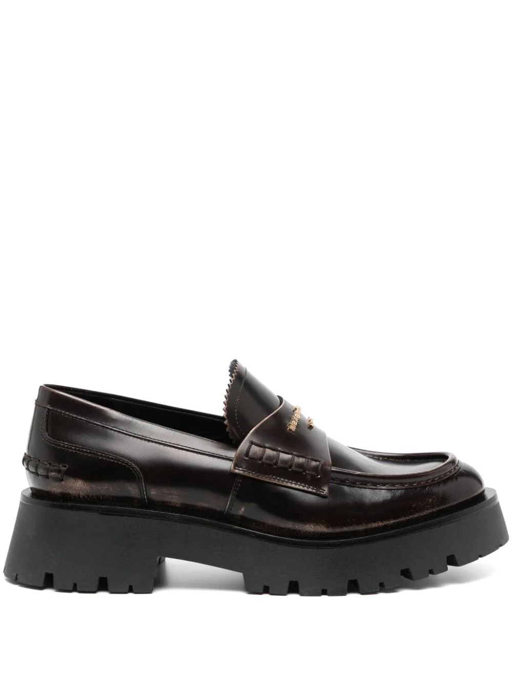 Carter 45mm mid-heel leather loafer - 1