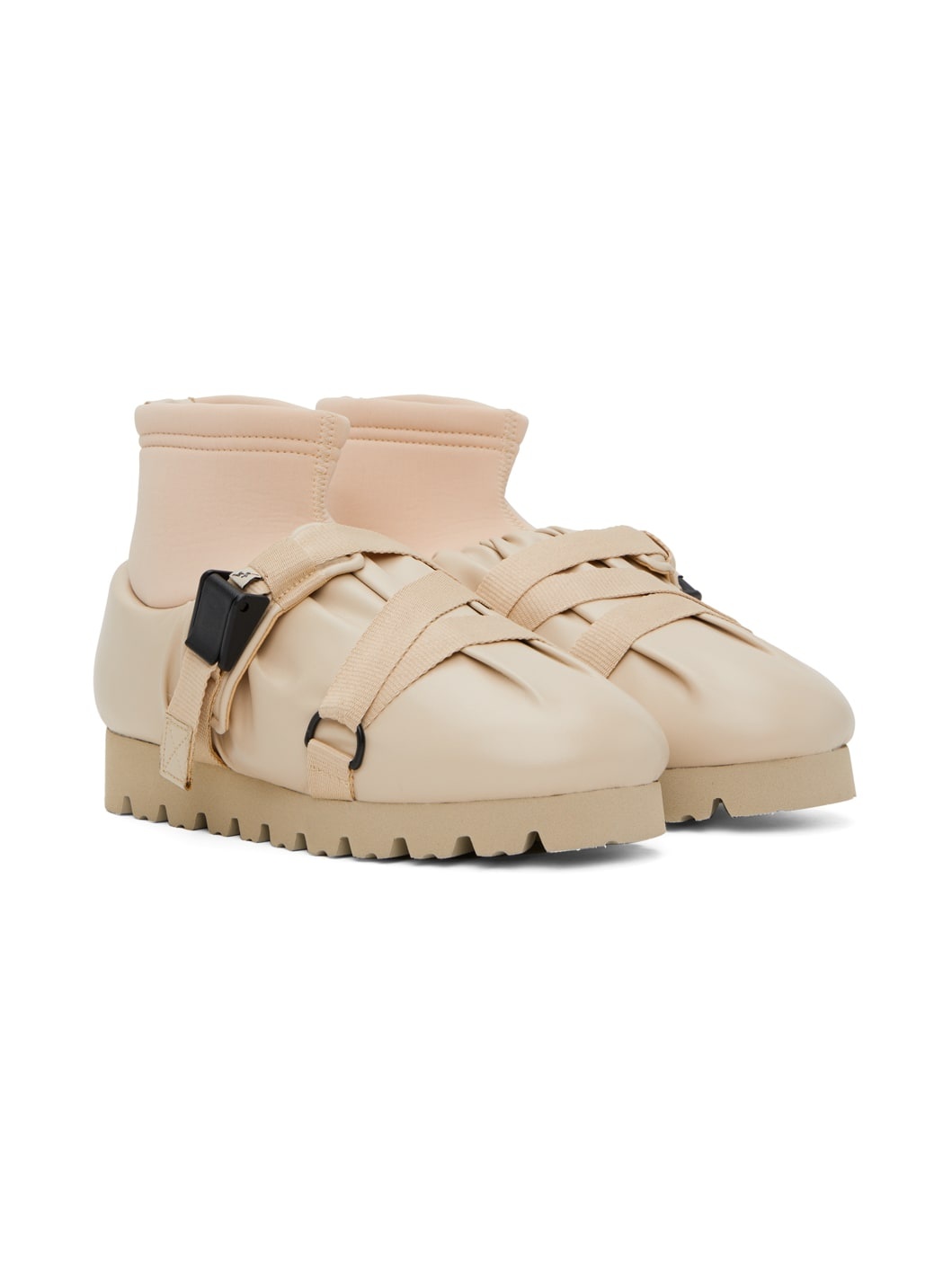Beige Camp Mid Boots - 4