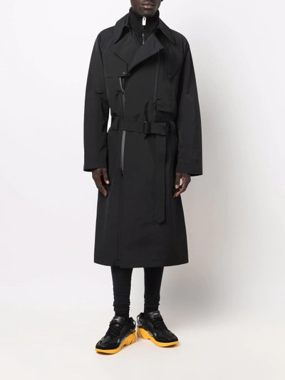 Y-3 belted tailored coat outlook