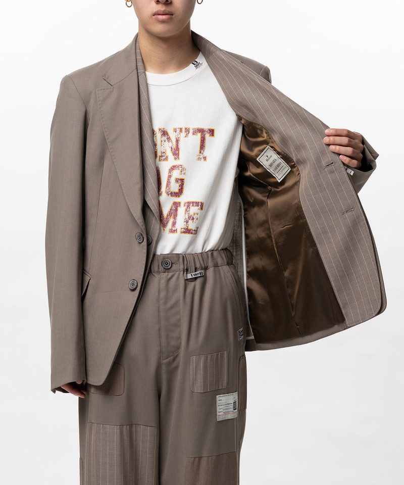 Front Layered Wool Jacket 17