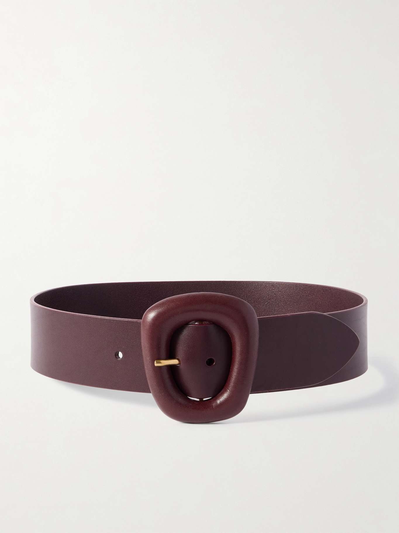 Leather waist belt Dark purple - 2