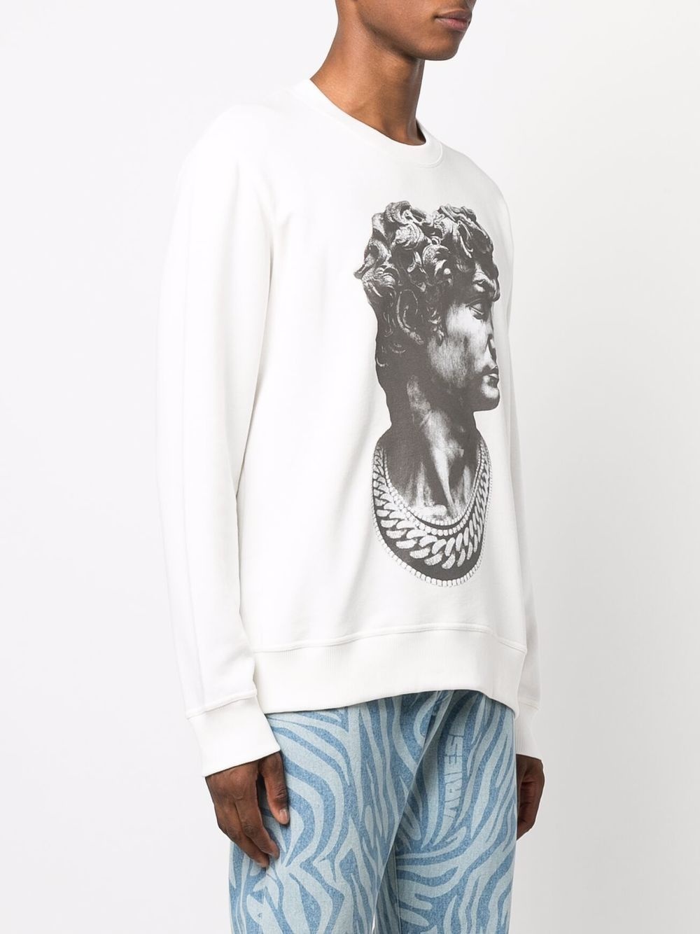 statue print sweatshirt - 3