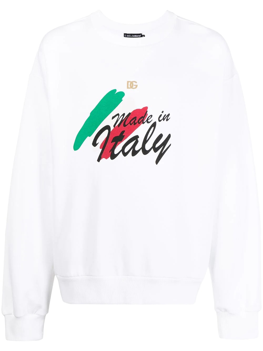 Italy logo-print crewneck sweatshirt - 1