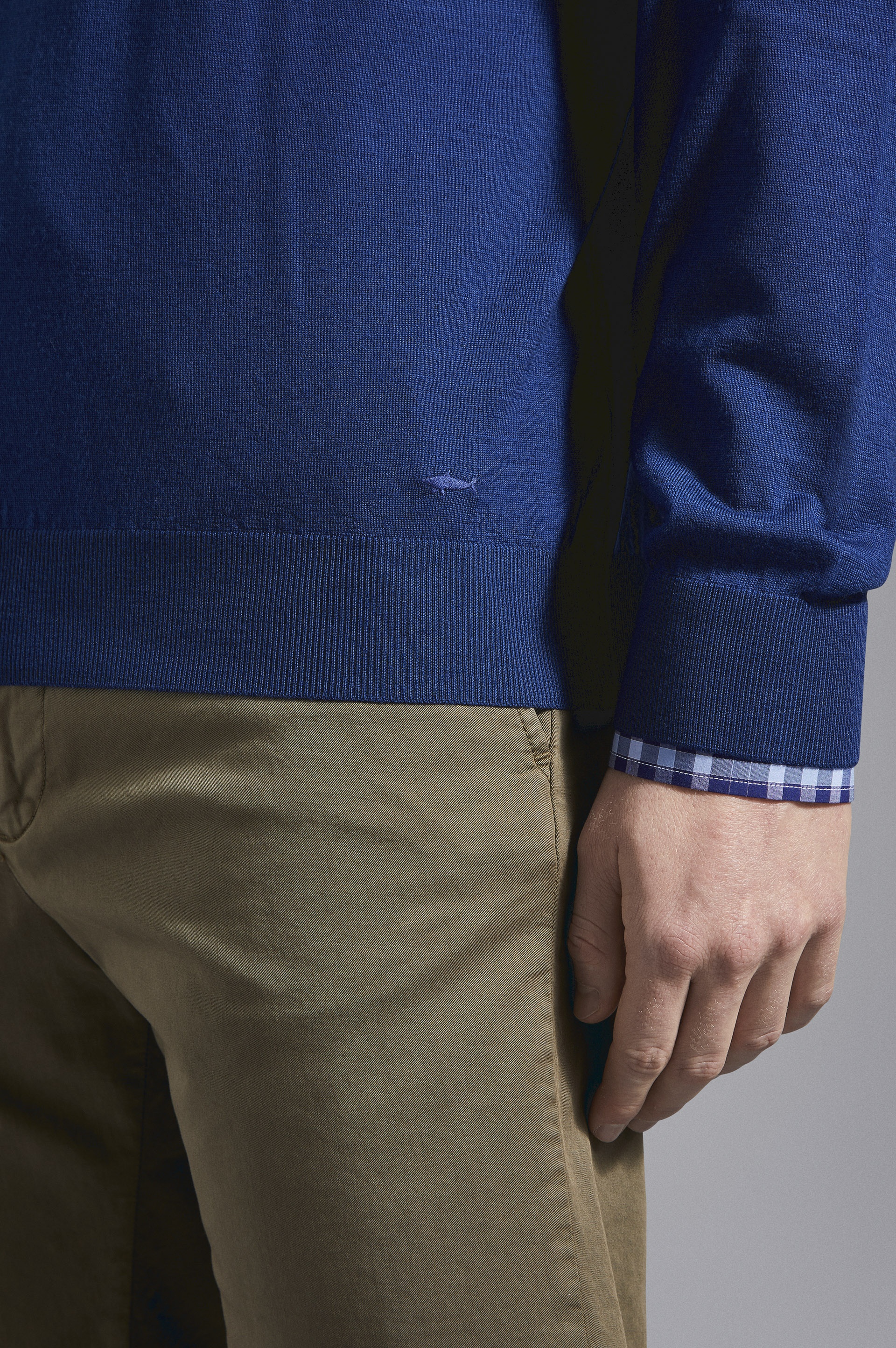 WINTER SUMMER MERINO WOOL EXTRA-FINE HALF ZIP SWEATER - 4
