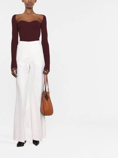 Chloé high-waisted flared-leg trousers outlook