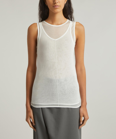 ST. AGNI Semi-Sheer Double Layer Tank Top outlook