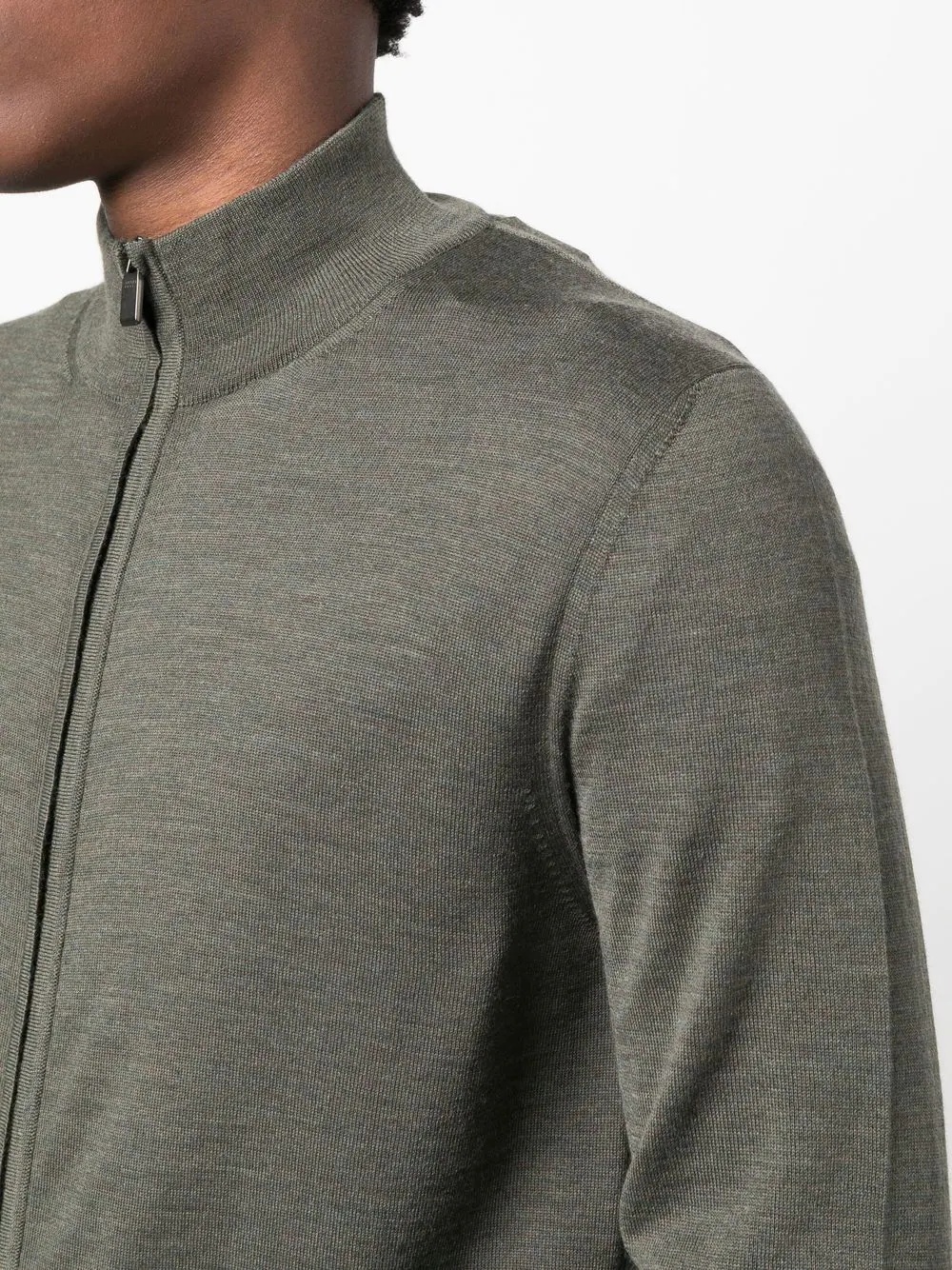 merino-wool zip-up jumper - 5