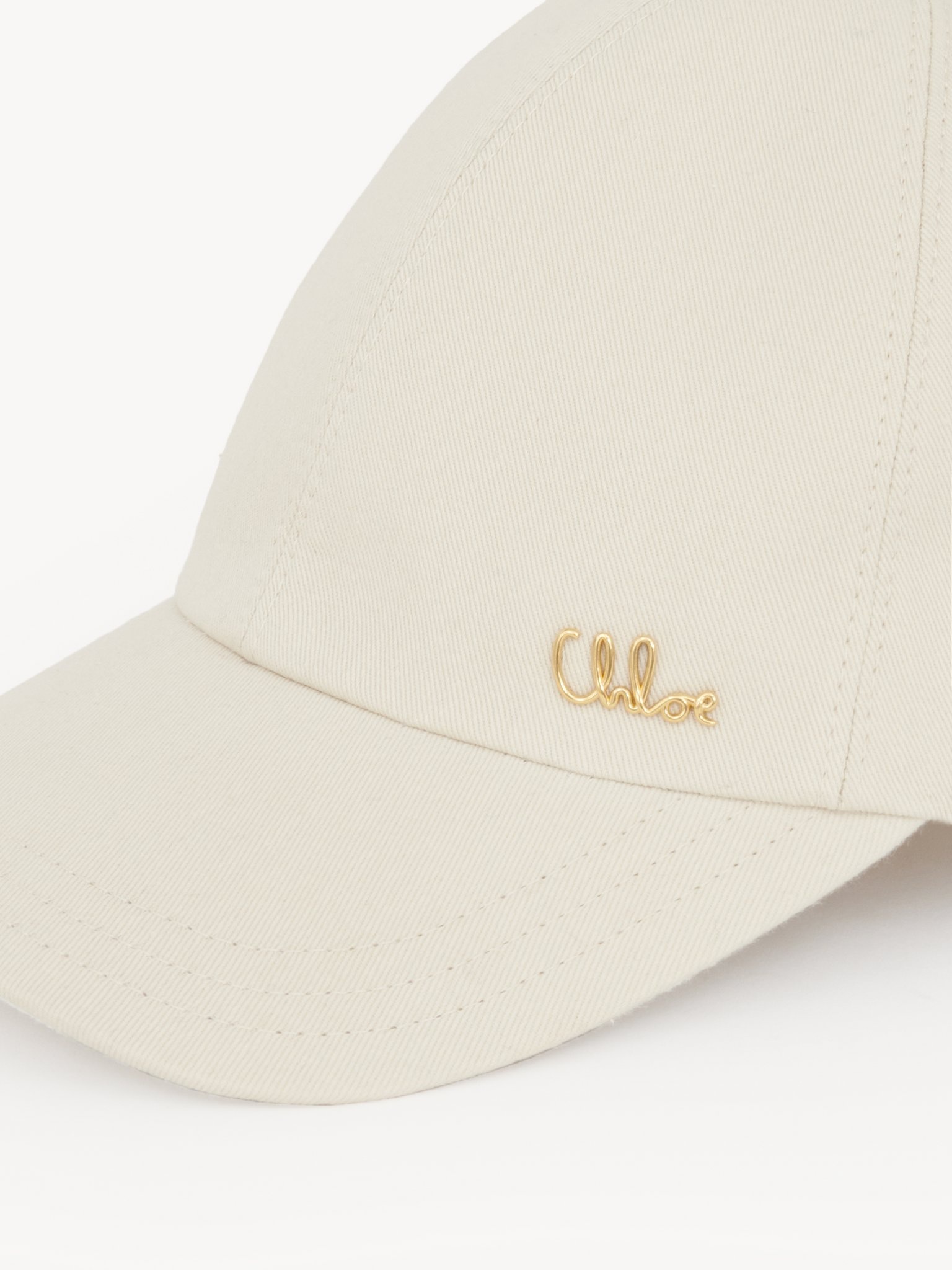 THE CHLOÉ ICONIC CAP IN COTTON CANVAS - 4