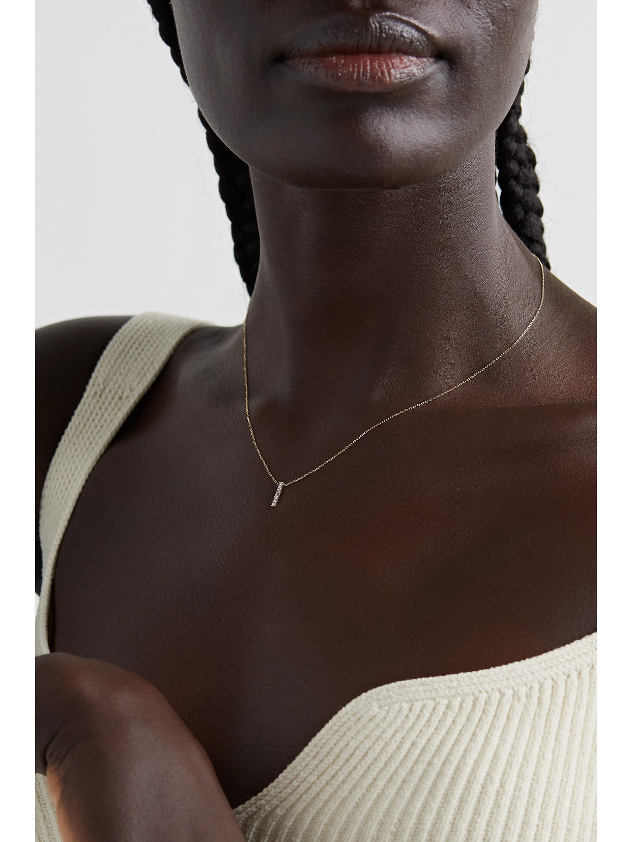 La Barre 14-karat Gold Diamond Necklace - 2