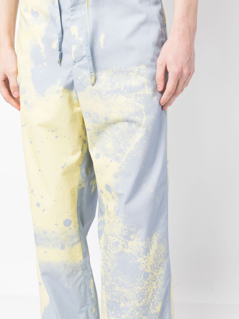 spray-paint straight-leg trousers 5