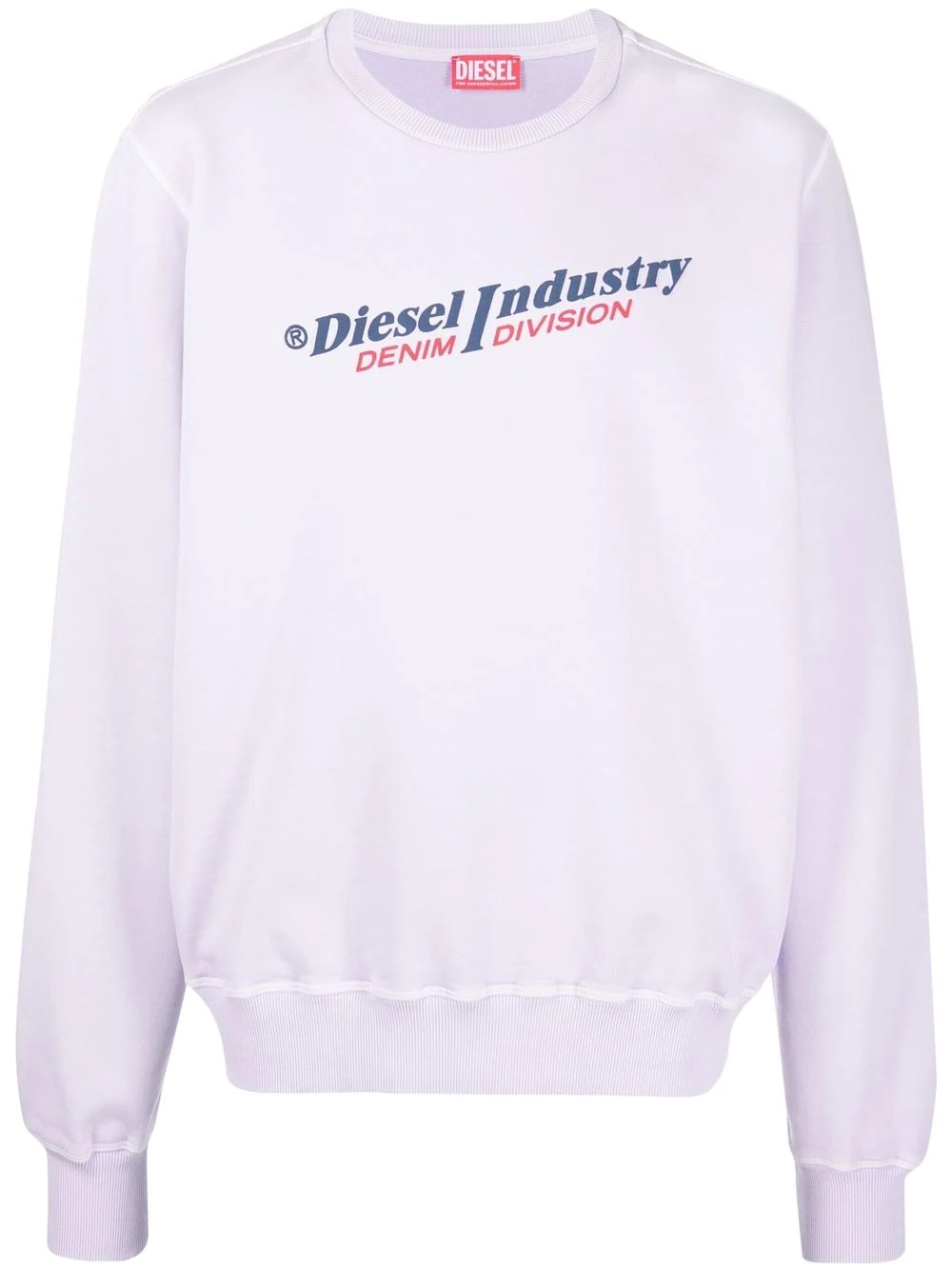 logo-print cotton sweatshirt - 1