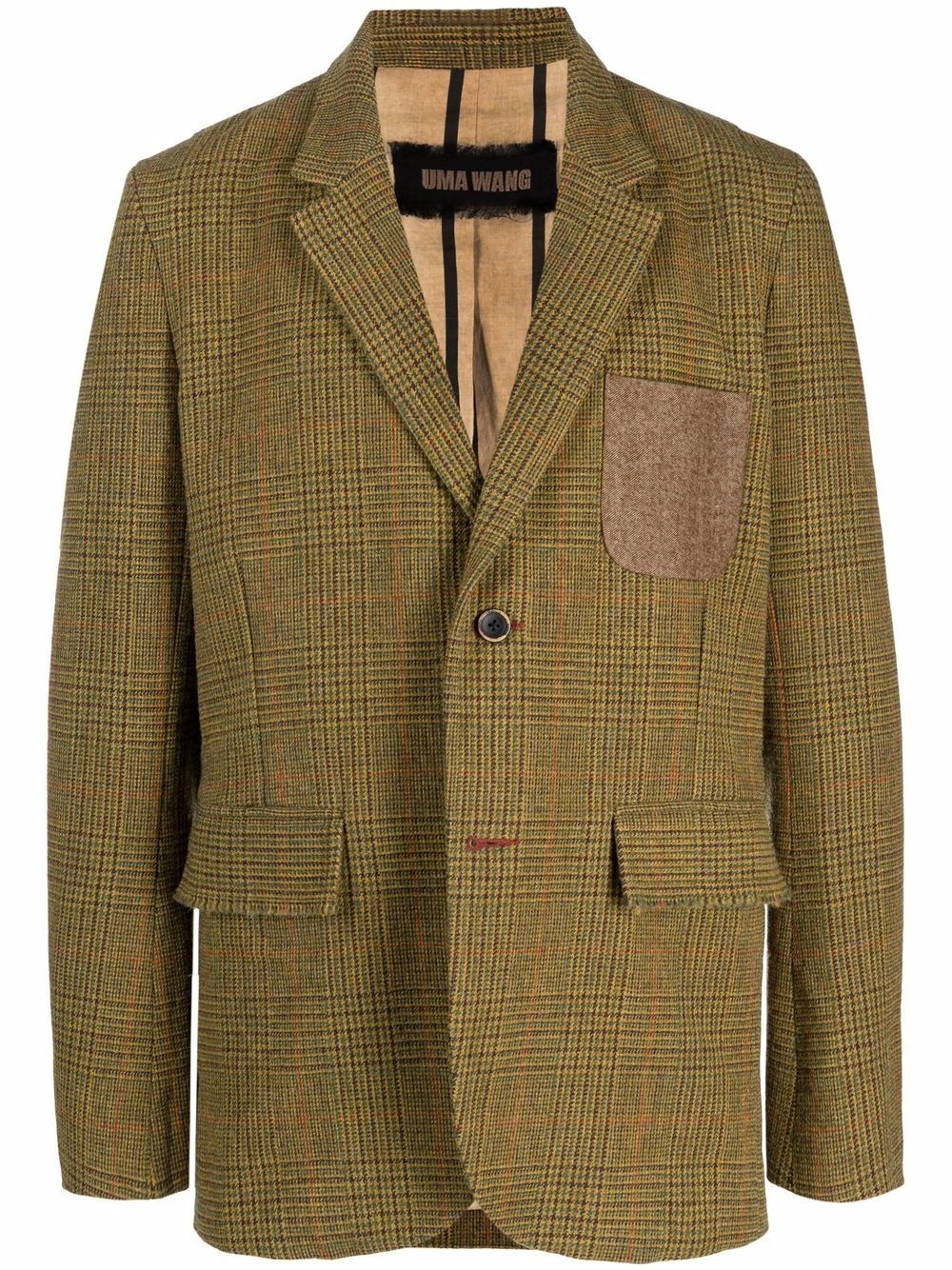 single-breasted wool blazer - 1