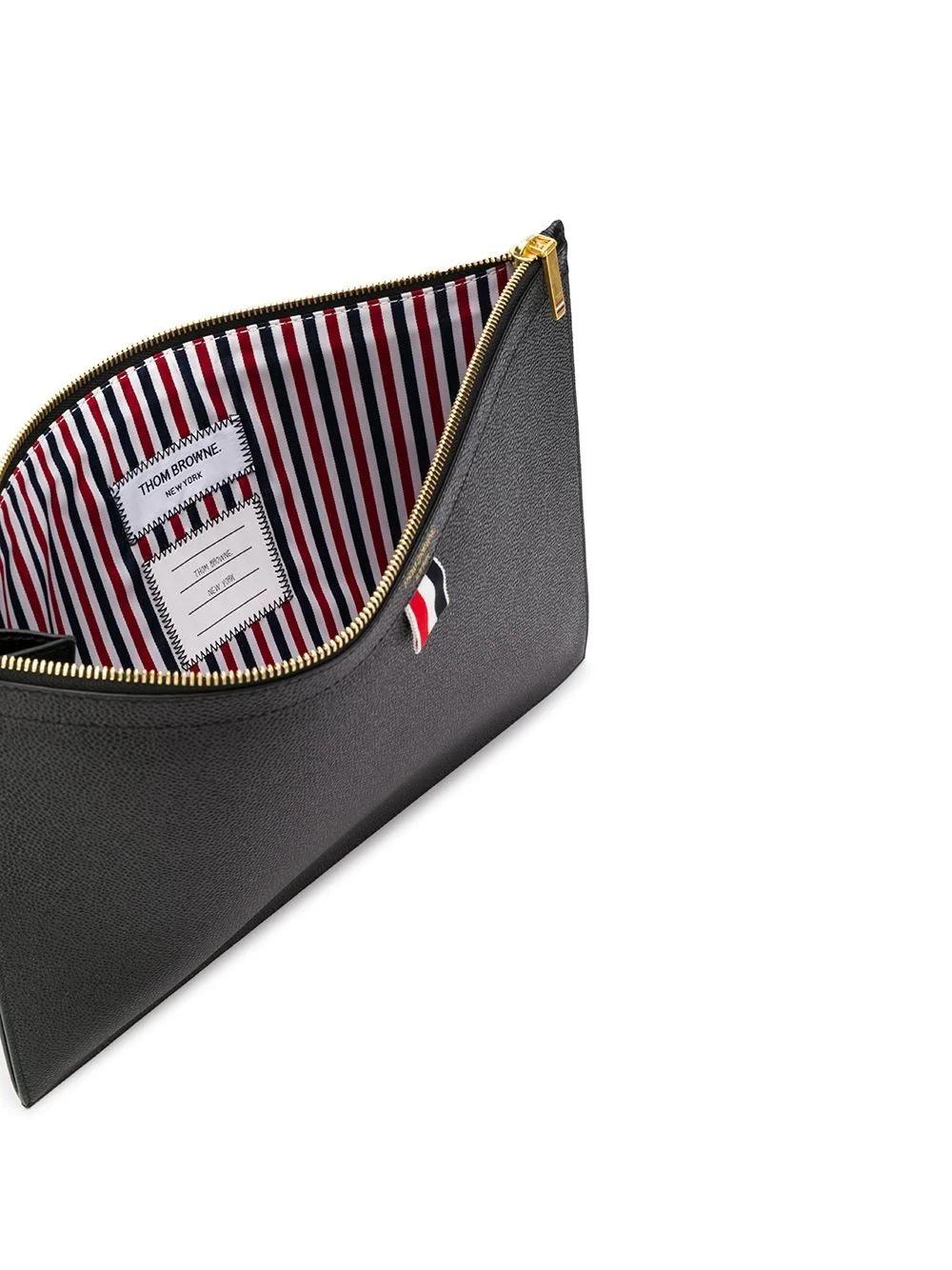 grosgrain ribbon-trim pouch - 5