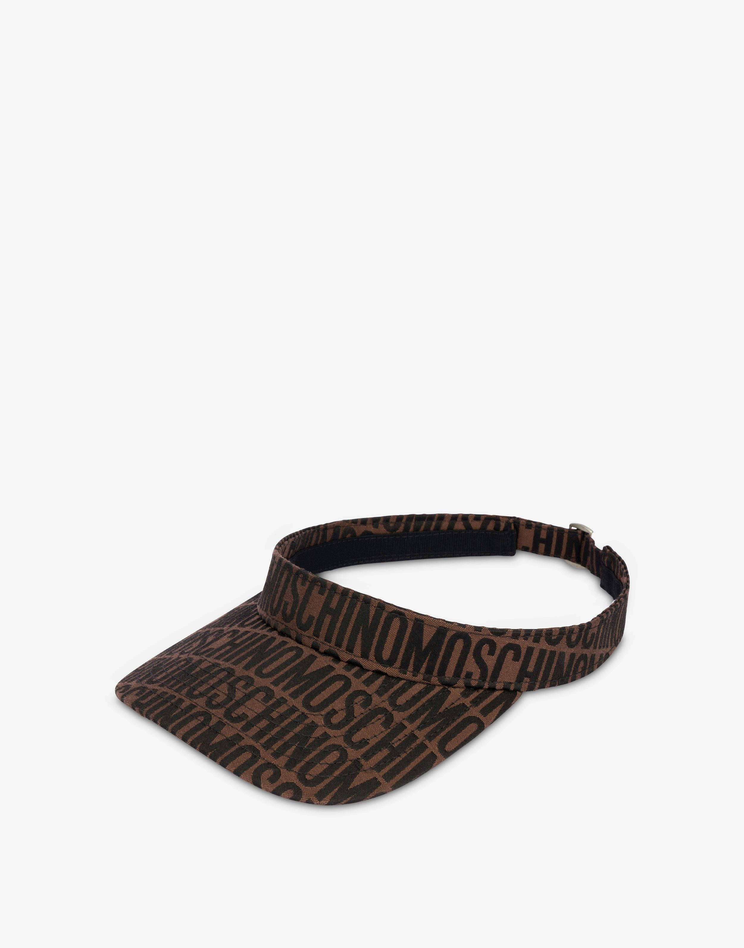 ALL-OVER LOGO NYLON VISOR - 3