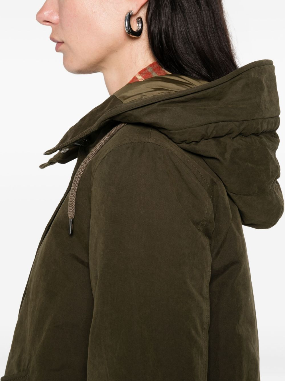 hooded drawstring jacket - 5
