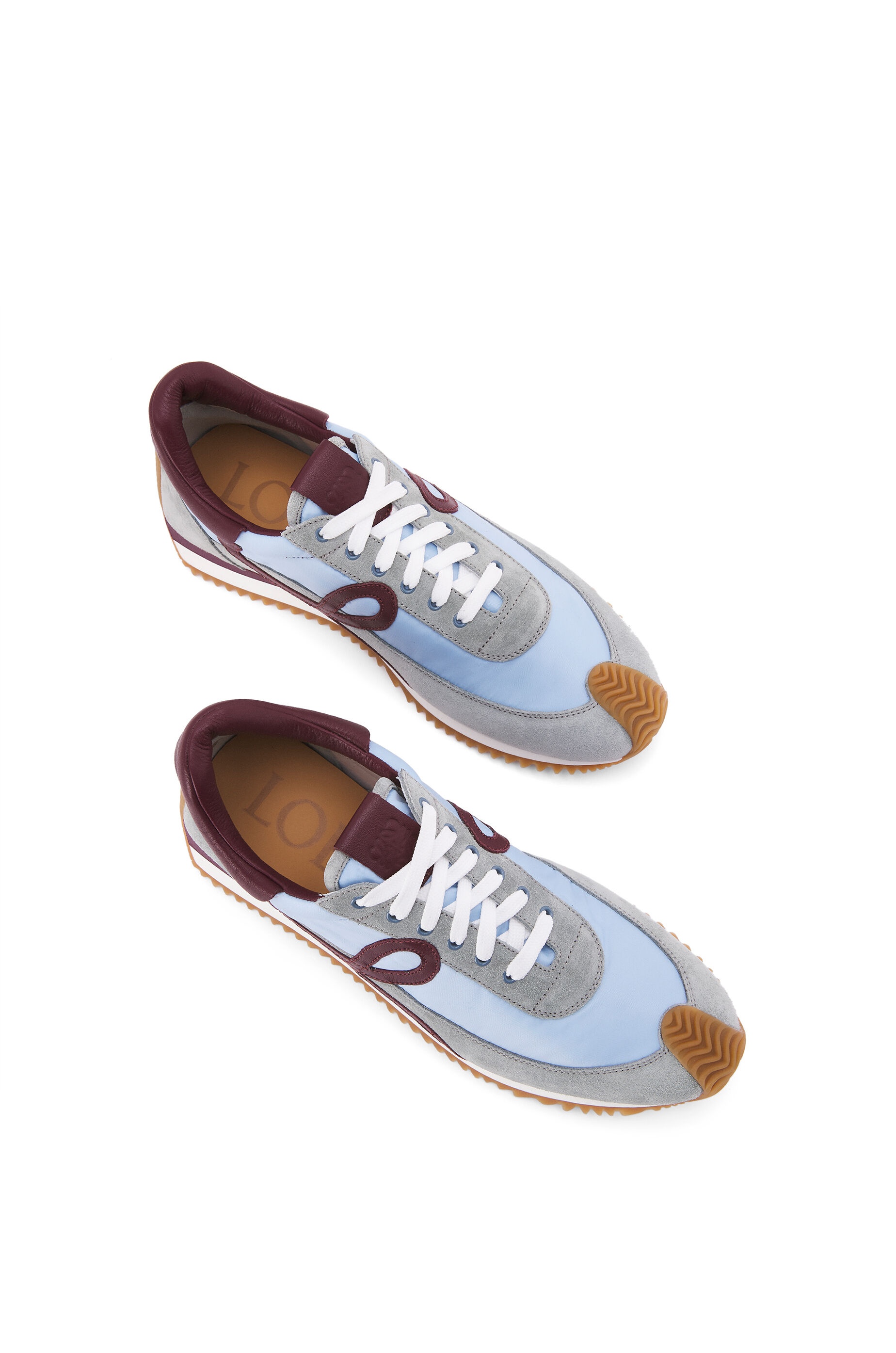 Flow runner in nylon and suede - 3