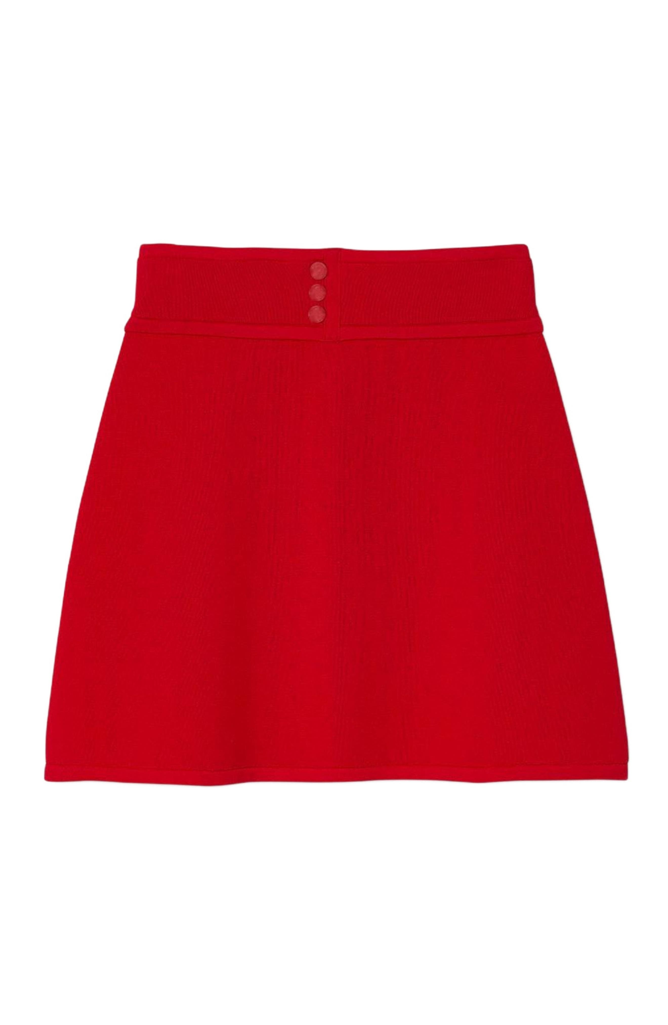 SANDRO Short knit skirt in Red at Nordstrom - 5