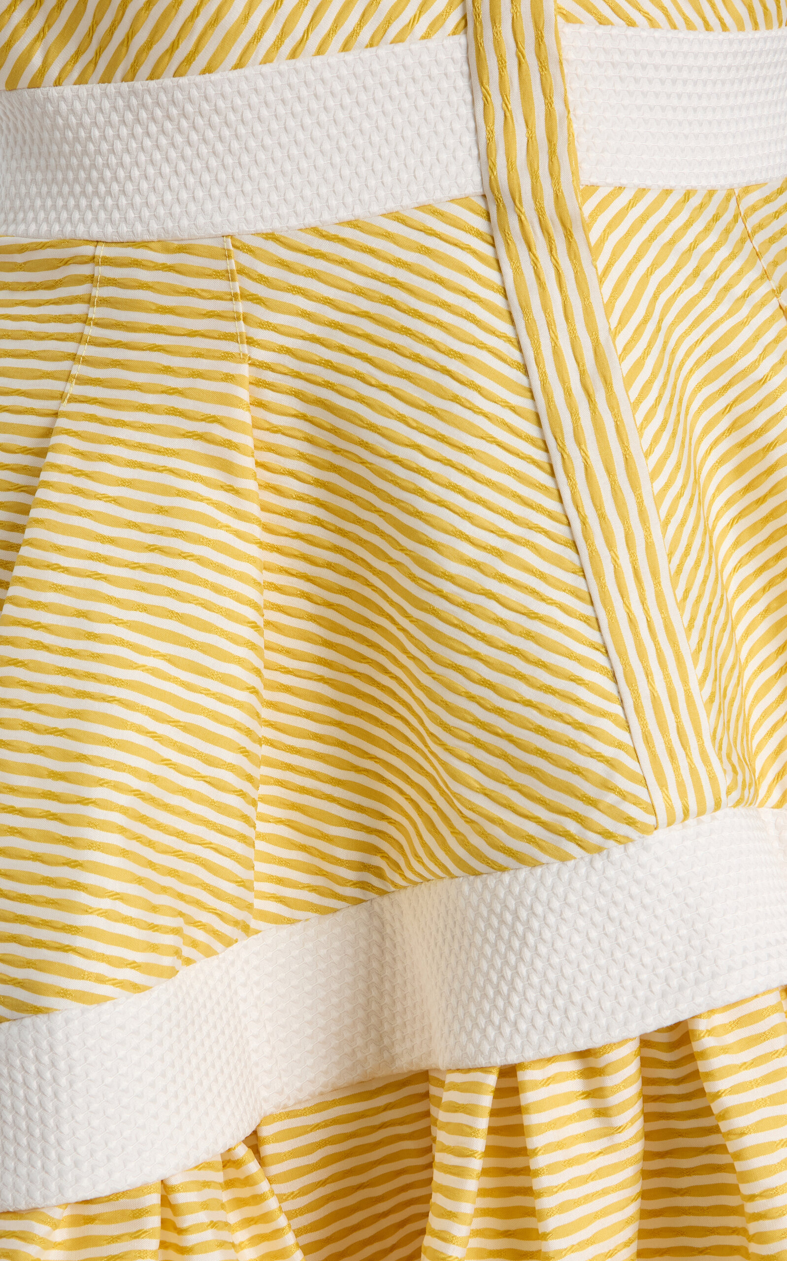 Natacha Herringbone Mini Shirt Dress yellow - 5