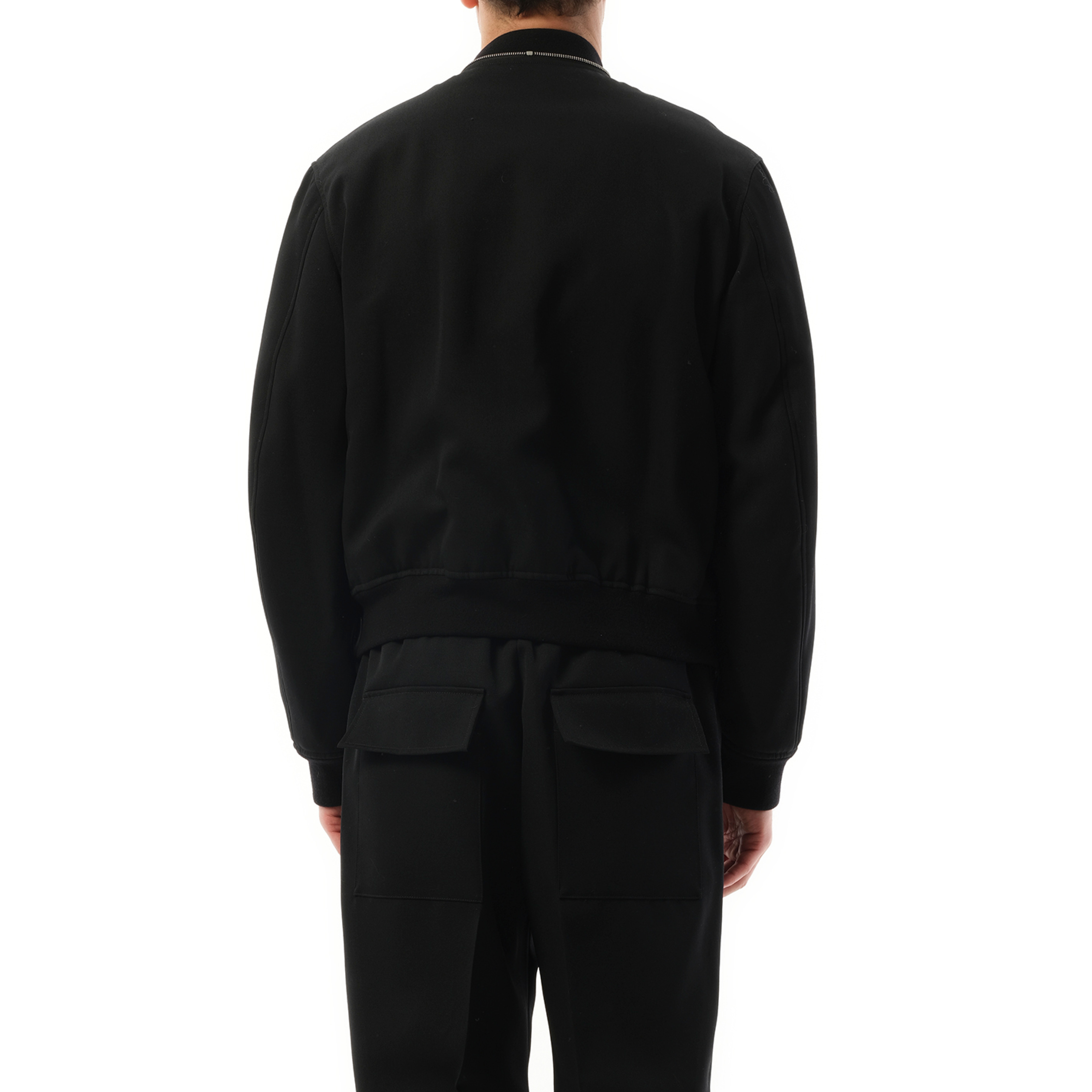 Jil Sander Zip Bomber Jacket in Black - 6