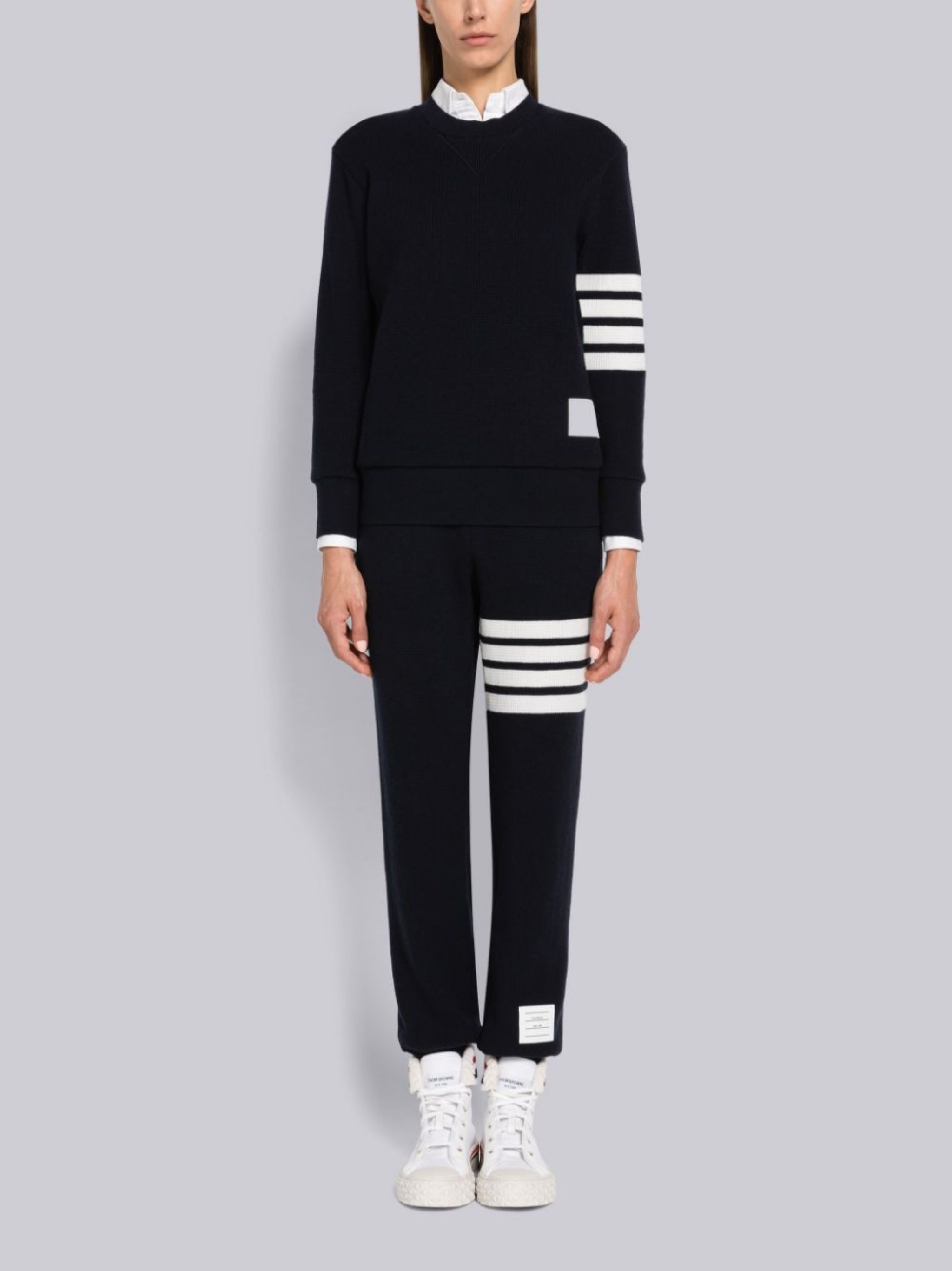 4-Bar drawstring track pants - 4