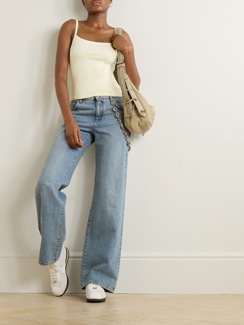 ÉTERNE Stretch-modal jersey tank Cream outlook
