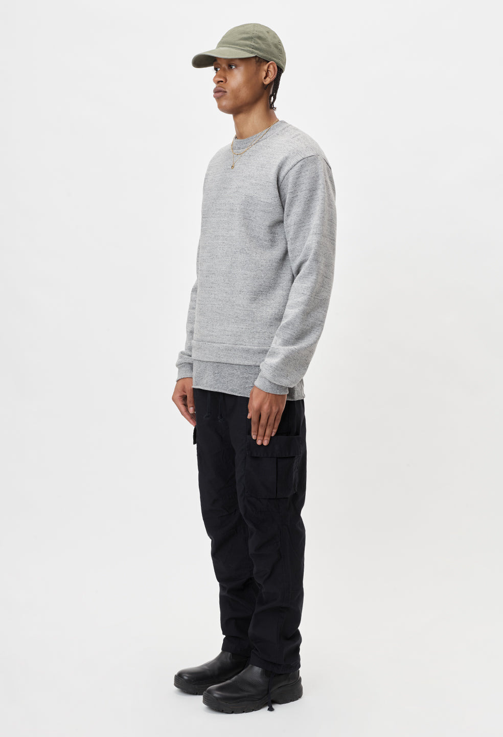 BACK SATEEN CARGO PANTS - 6