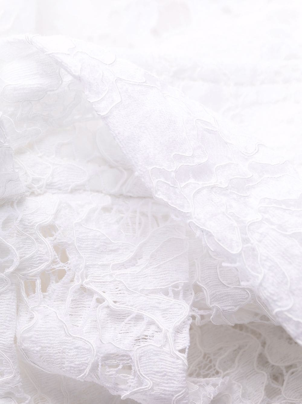 floral-lace pleated shirt-dress - 6