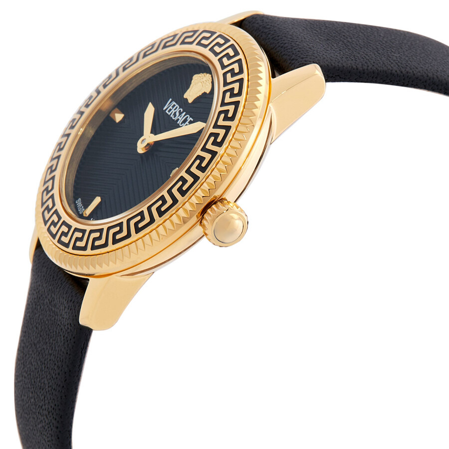 Versace V-Icon Quartz Black Dial Ladies Watch VEUCA0224 - 2