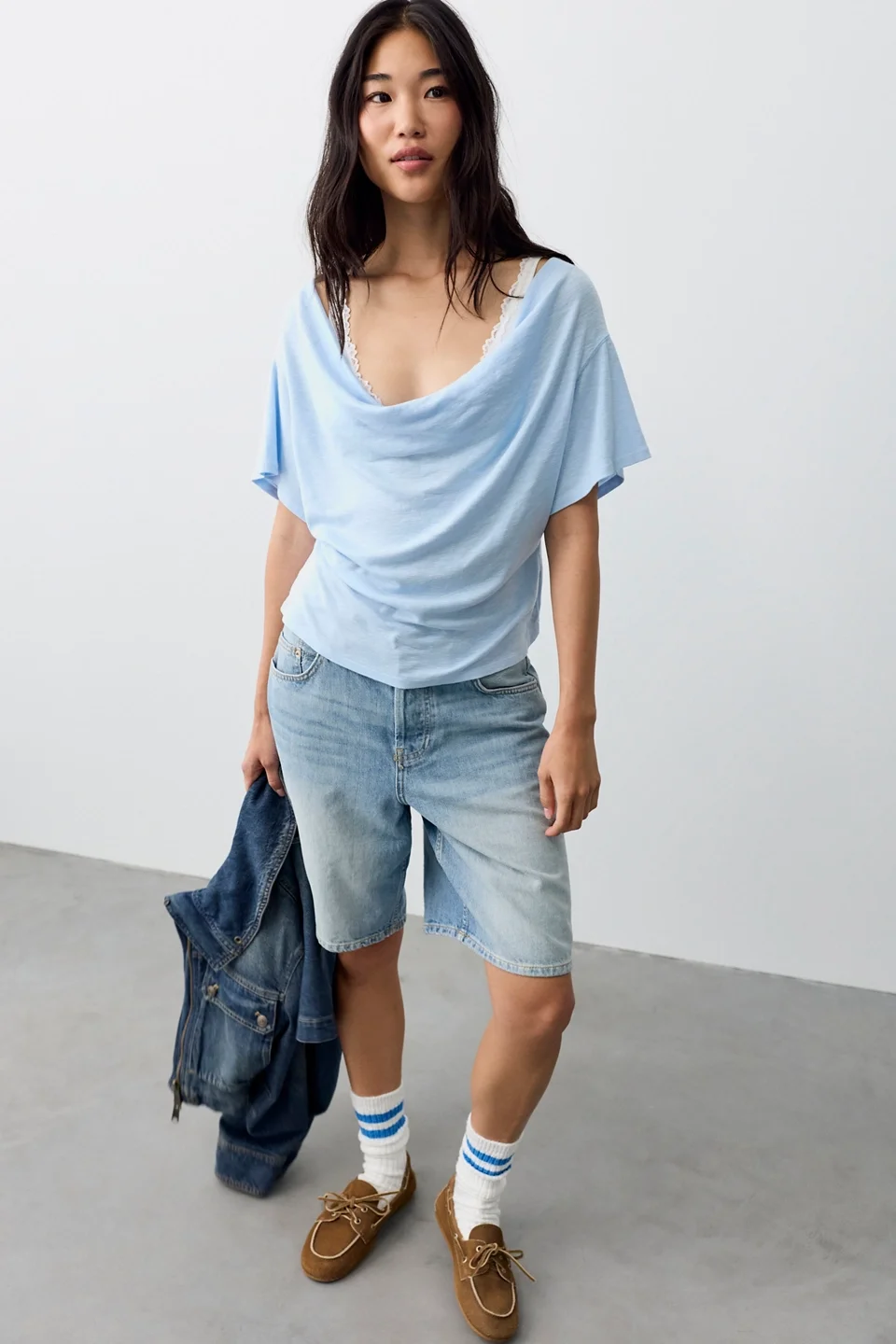 We The Free Waterfall Cowl-Neck Top - 1