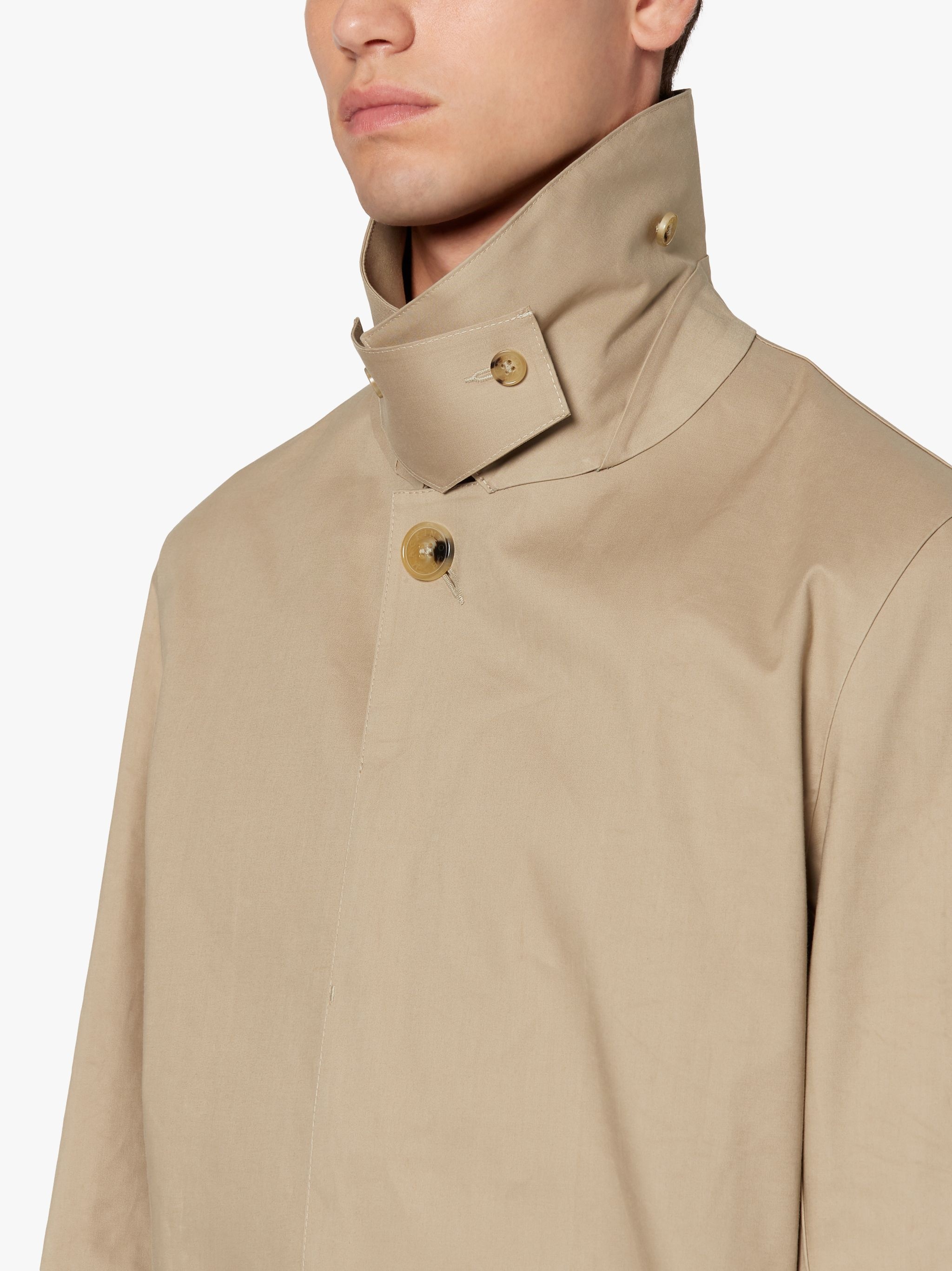 OXFORD FAWN BONDED COTTON 3/4 COAT | GRC-108 - 5