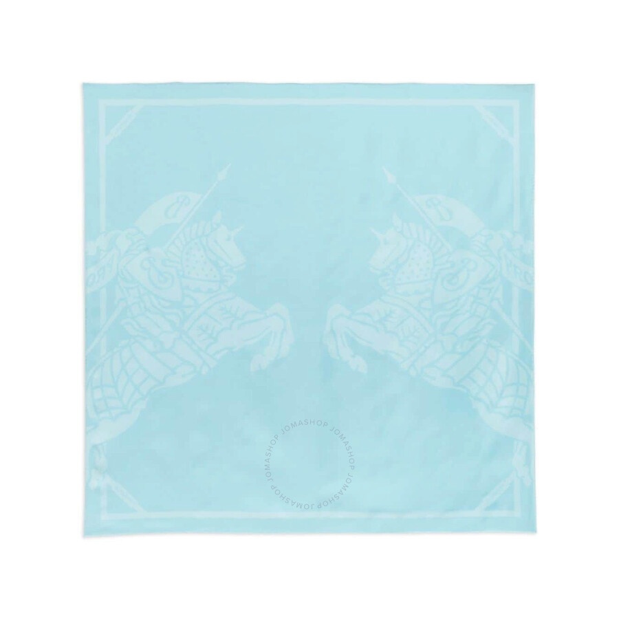 Burberry EKD Twin Knights Print Silk Scarf - 1