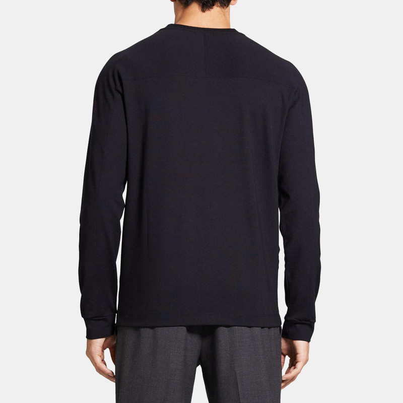 Theory Long-Sleeve Tee in Stretch Jersey outlook