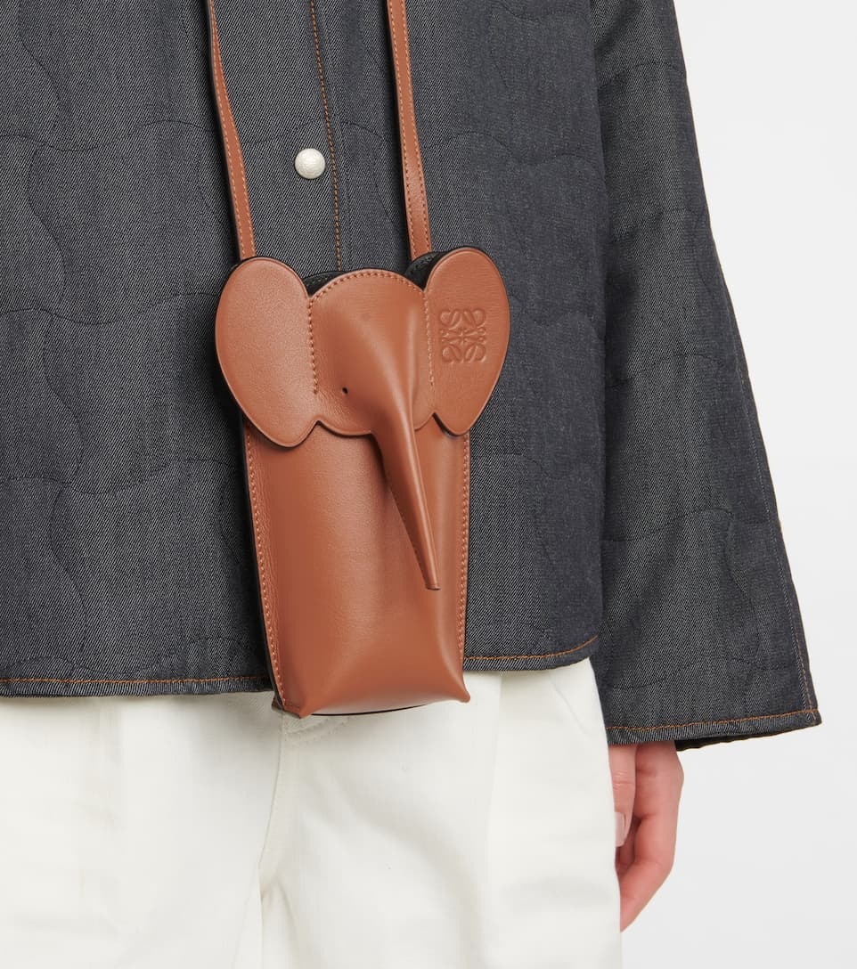 Elephant Pocket leather crossbody bag - 2