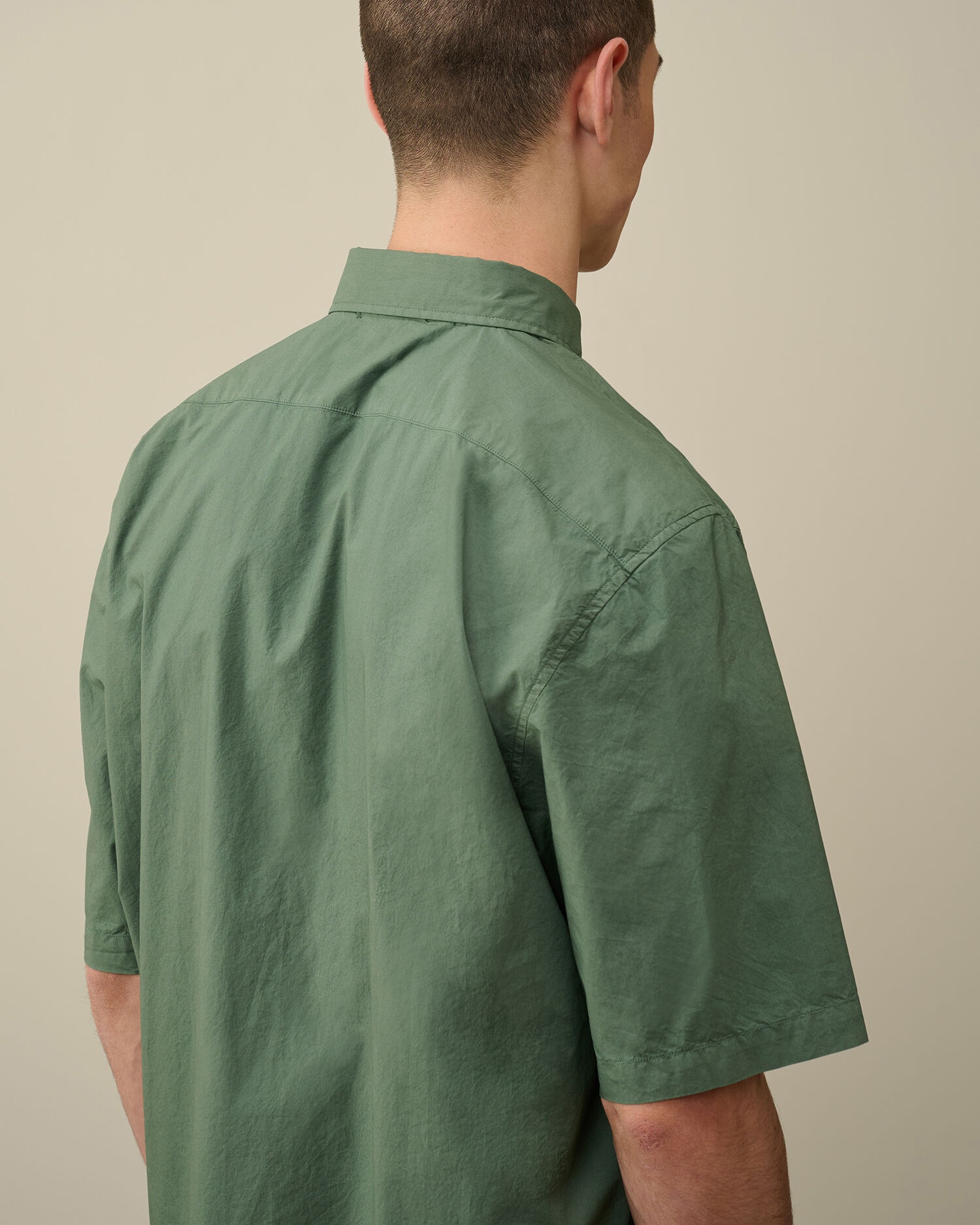 Cotton Popeline Short Sleeved Shirt - 5