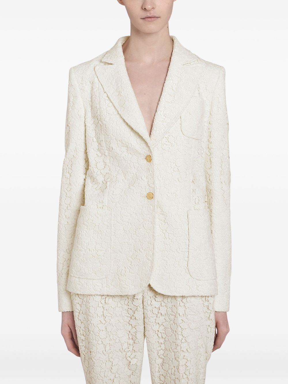 daisy macramé blazer - 5
