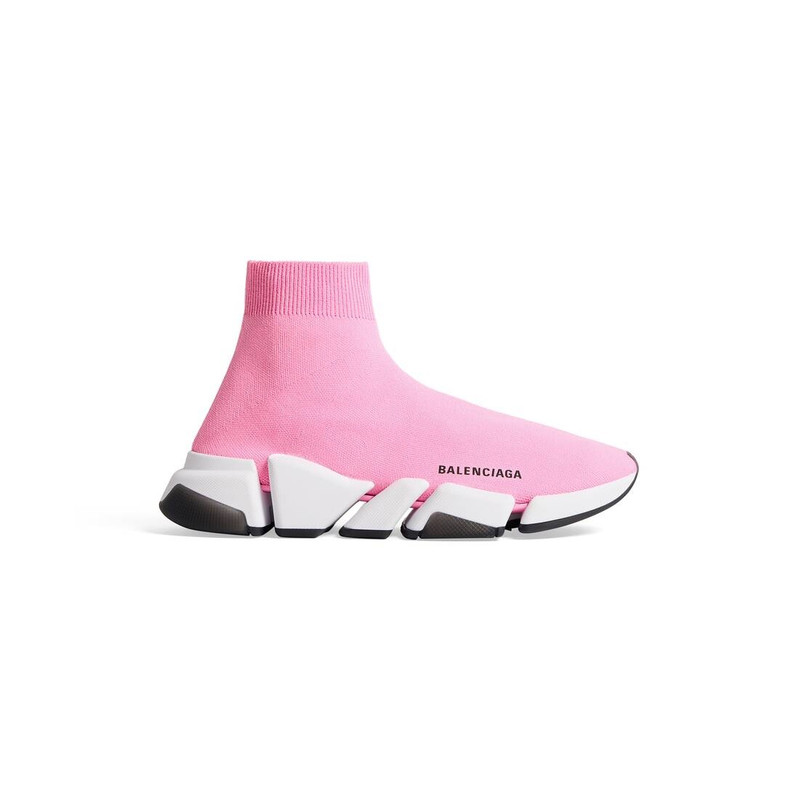 Women's Speed 2.0 Clear Sole Recycled Knit Sneaker in Light Pink - 1