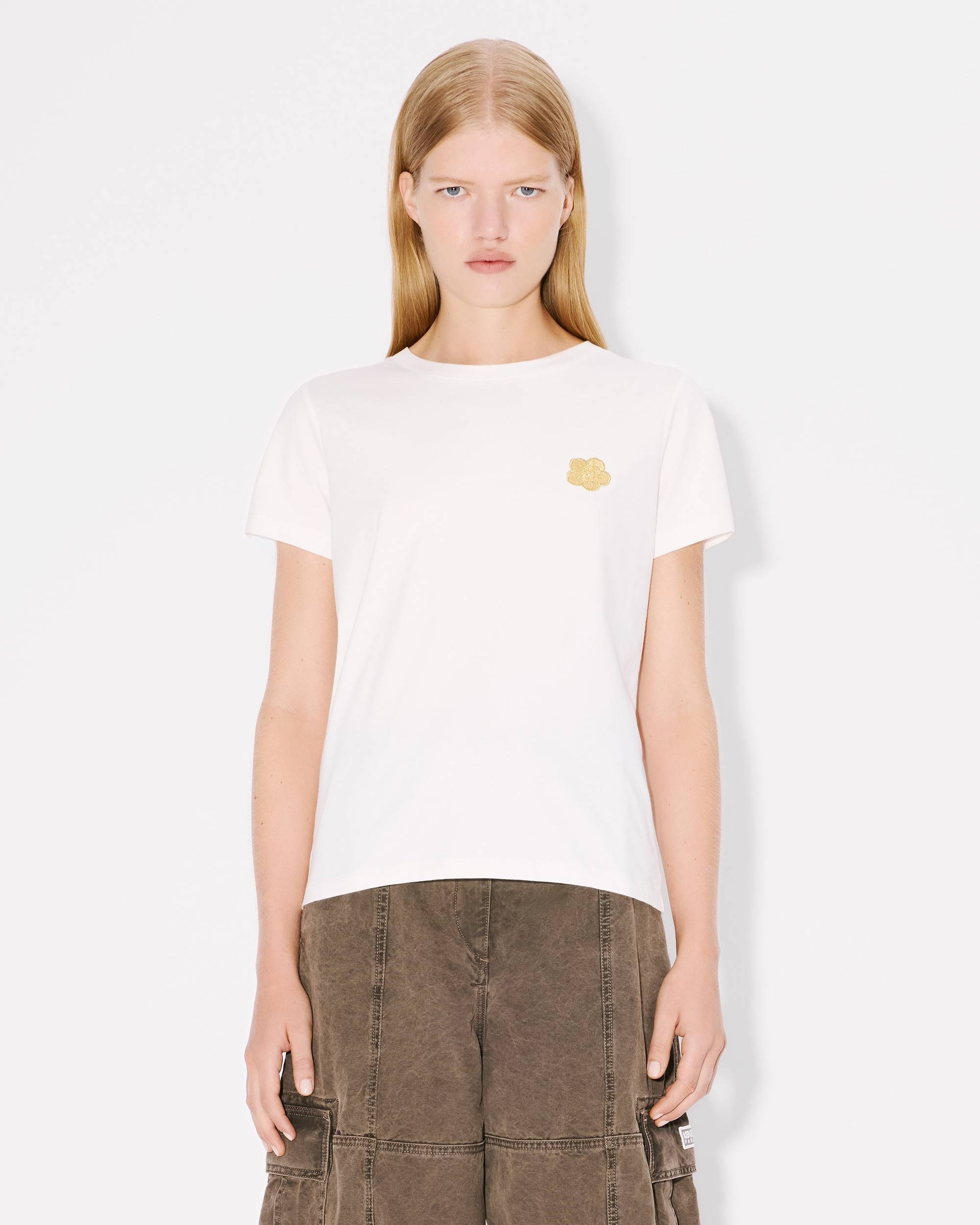 'Boke Flower' embroidered cotton T-shirt - 3