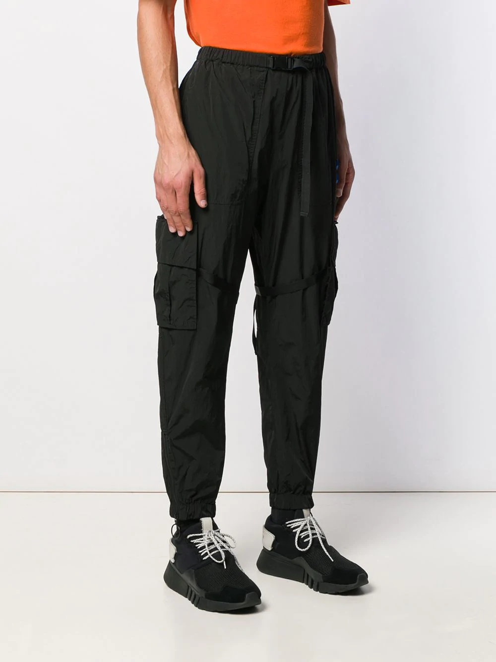 mid-rise cargo trousers - 3