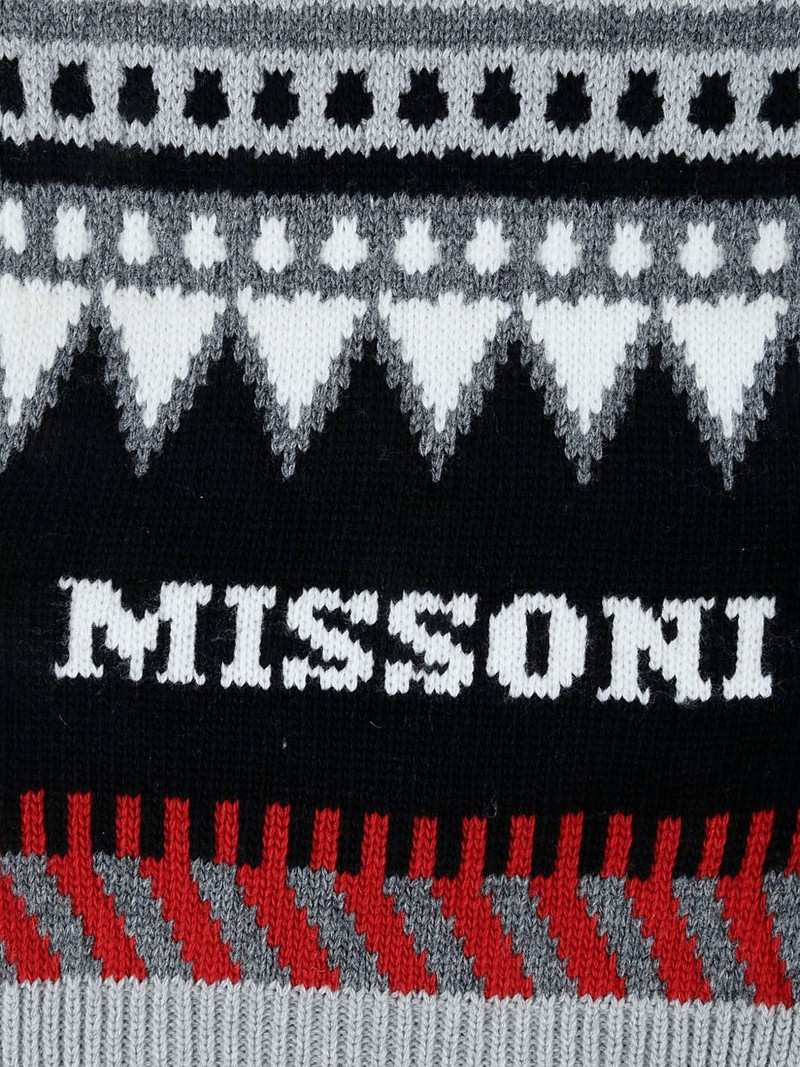 Missoni geometric-pattern wool scarf outlook