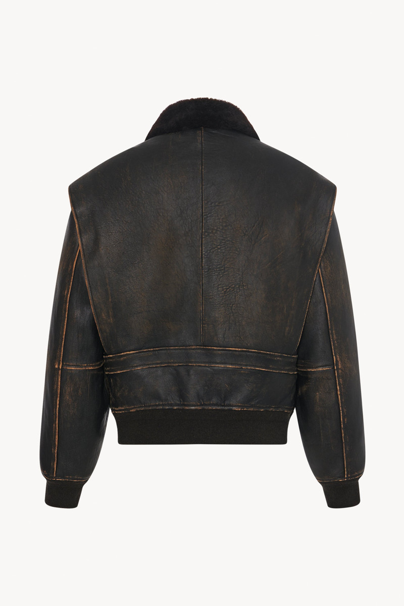 The Row Herzog Jacket in Leather outlook