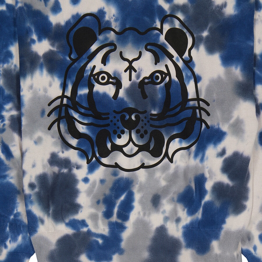 Kenzo Ladies Tiger Tie Dye Cotton Sweatshirt - 6
