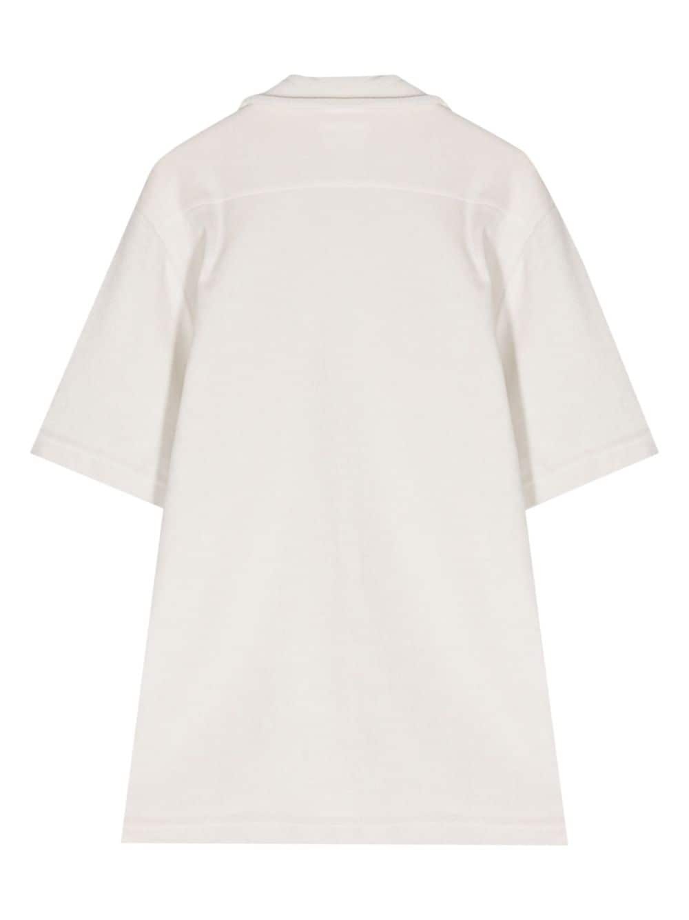 stripe-trim terry-cloth T-shirt - 2