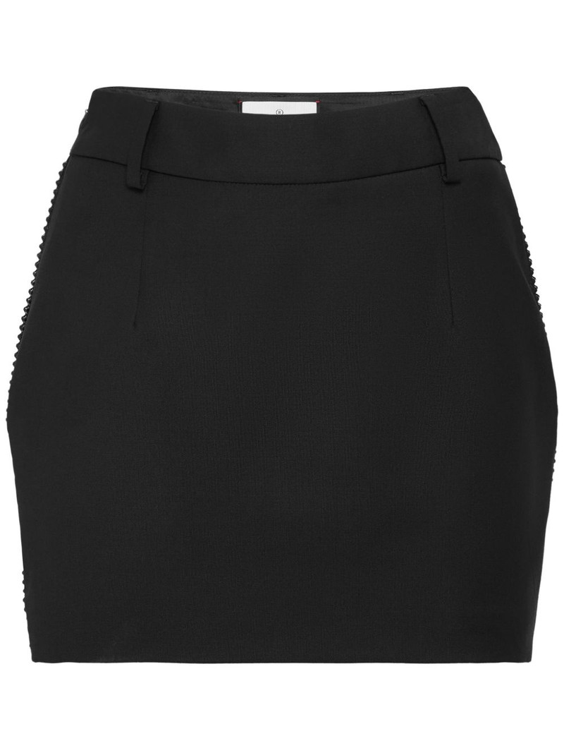 wool strass mini skirt 1
