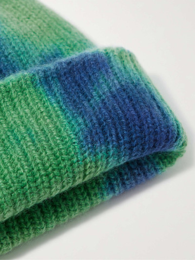 The Elder Statesman Hot Watchman Tie-Dyed Cashmere Beanie outlook