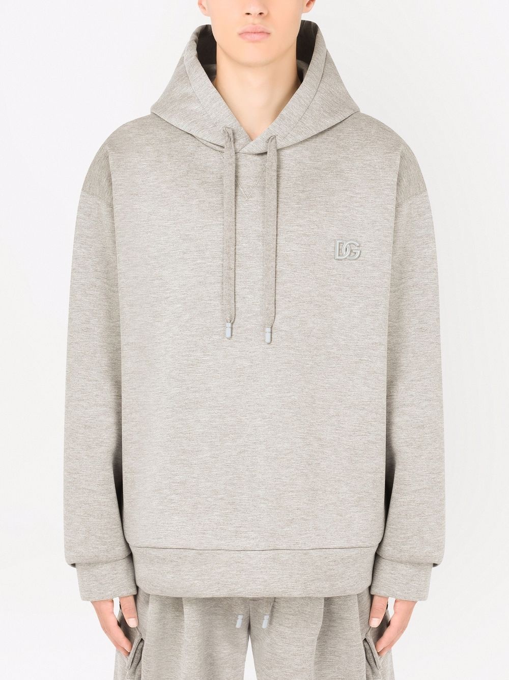 embroidered logo hoodie - 3