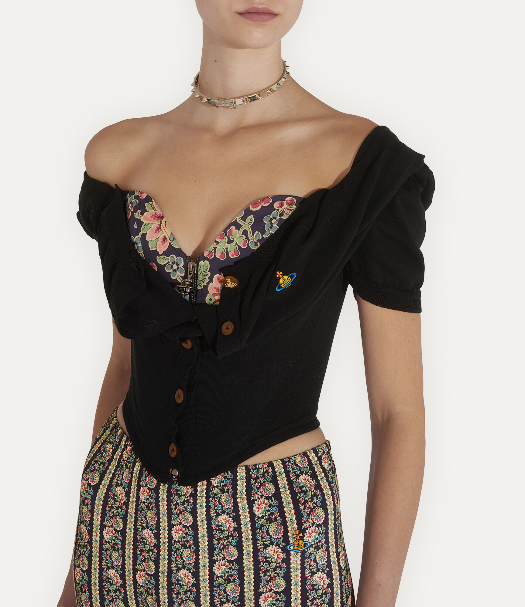SHORT SLEEVE BEA CORSET CARDIGAN - 4