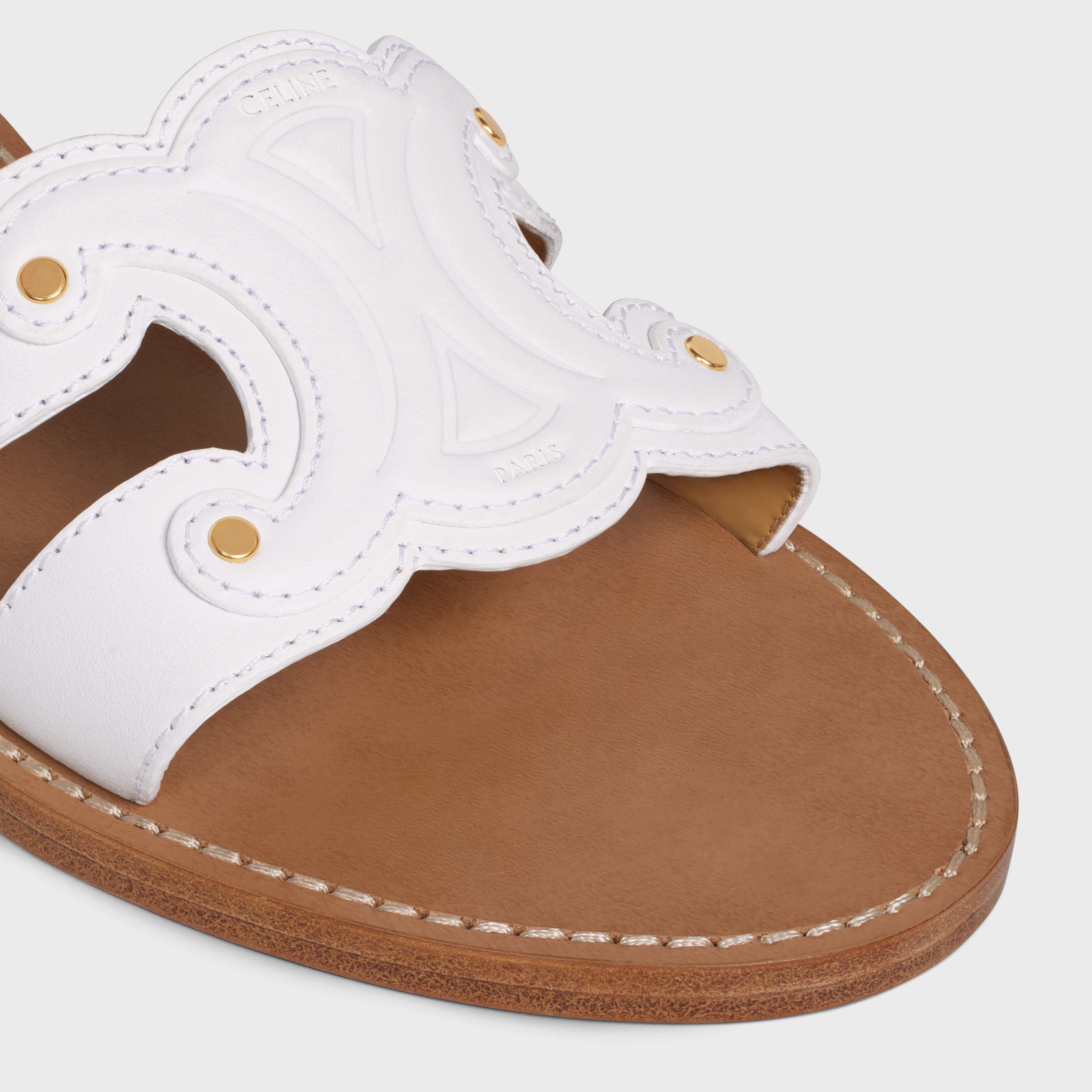 CELINE TRIOMPHE MULE in CALFSKIN - 4