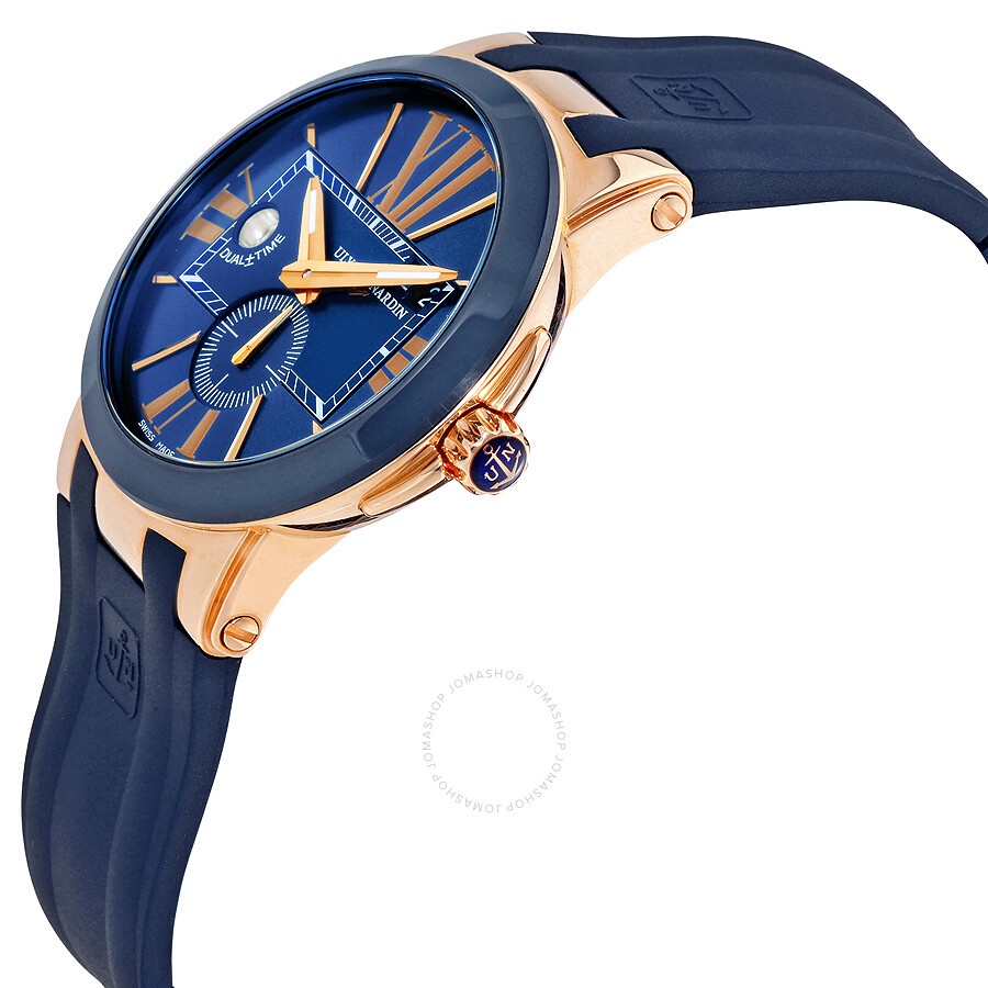 Ulysse Nardin Executive Dual Time Automatic Blue Dial Men's Watch 246-00-3/43 - 2