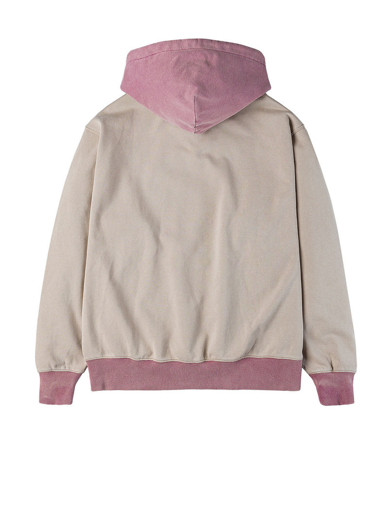 EVISU Color blocking Logo print and Daicock Embroidery Regular Fit Hoodie outlook