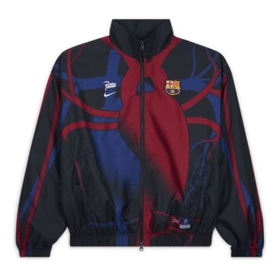 Nike x FC Barcelona x Patta Jacket 'Black Red Blue' FQ4275-010 - 1